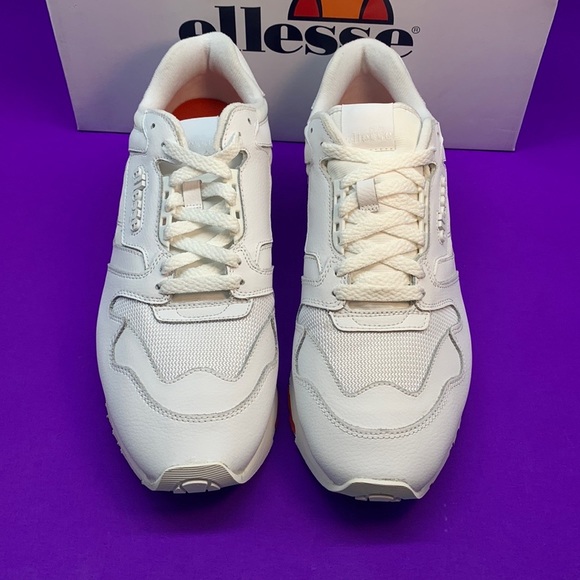 Ellesse  Menś  contrast leather trainers in white  Size 11 - Picture 6 of 15